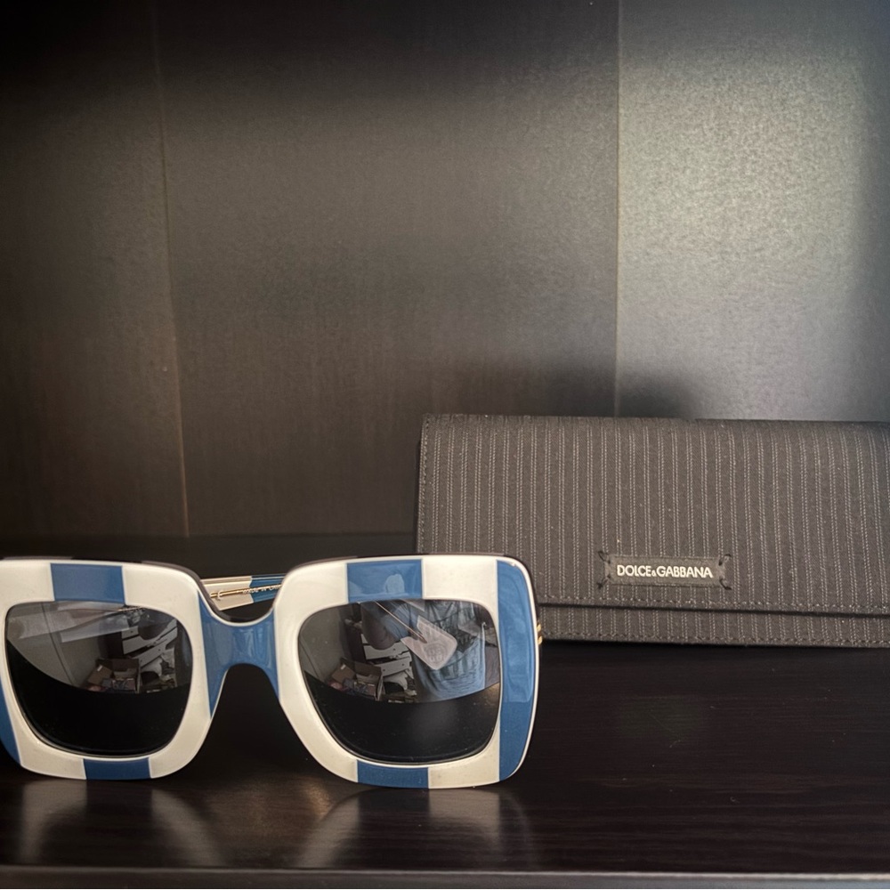 Dolce and Gabbana Sunglasses DG4263 Blue and White Stripe